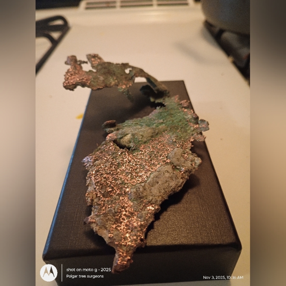 Upper Peninsula Michigan Native Copper Specimen Including Quartz - Picture 2 of 16